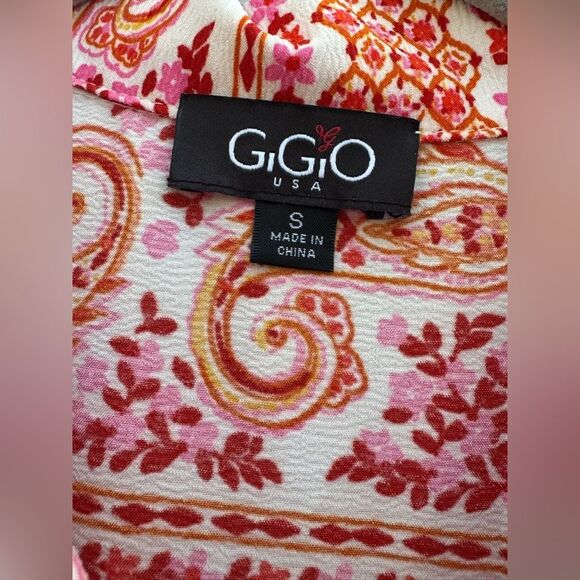 GiGiO Women's Paisley Multi Color Mini Swing Dress Size Small - Picture 9 of 9